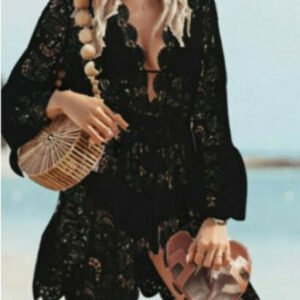 Boho Lace Beach Cover-Up Dress